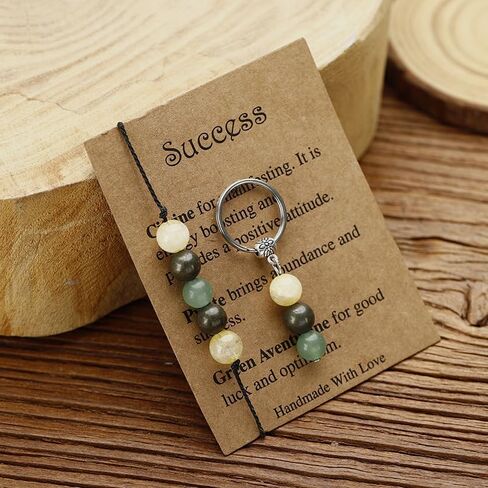 Healing Chakra Crystal Beaded Bracelet with Wish Card Adjustable Love Friendship Spiritual Anxiety Relief Stone Beaded Braide Bracelet for Women Girls Yoga Meditation Relax Anxiety Jewelry Gifts in Saudi Arabia