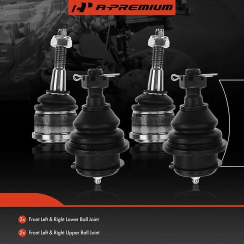 A-Premium Set of 4, Front Upper & Lower Ball Joints Kit, Compatible with Ford Explorer 2002-2005, Mercury Mountaineer 2002-2005 in Saudi Arabia