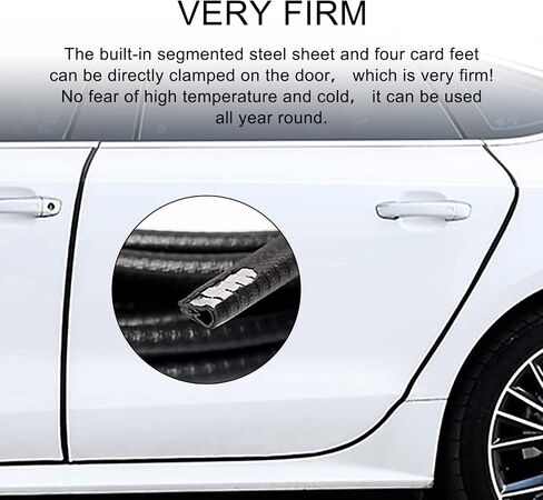 Ajxn Car Door Edge Guards, 32Ft Universal Rubber Seal Protector U Shape Edge Trim Car Door Edge Protection for Most Car, Aluminum Boat Edge Guards(Black) in Saudi Arabia