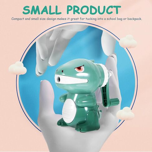 Tofficu Dinosaur Sharpener Manual Pencil Sharpener Kids Pencil Sharpener Cute Pencil Sharpener Pencils Sharpener for Girl Sharpener Electric Bright Color Sharpeners Child Gift Boy Plastic in Saudi Arabia