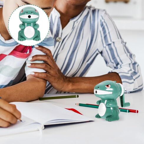 Tofficu Dinosaur Sharpener Manual Pencil Sharpener Kids Pencil Sharpener Cute Pencil Sharpener Pencils Sharpener for Girl Sharpener Electric Bright Color Sharpeners Child Gift Boy Plastic in Saudi Arabia