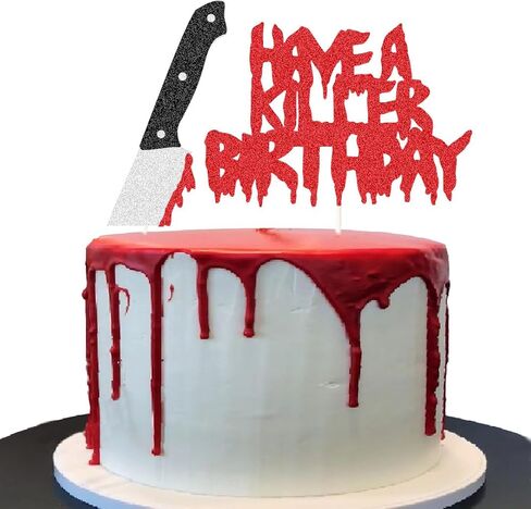 Have a Killer Birthday Party Supplies, Horror Classic Cake Topper Decorations for Halloween Horror Party Supplies Decor（style 1） in Saudi Arabia