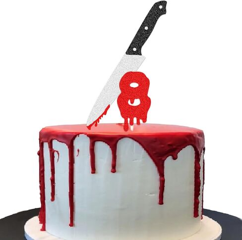 Have a Killer Birthday Party Supplies, Horror Classic Cake Topper Decorations for Halloween Horror Party Supplies Decor（style 1） in Saudi Arabia