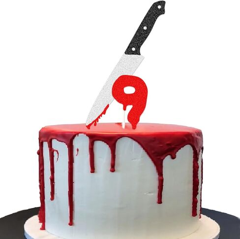 Have a Killer Birthday Party Supplies, Horror Classic Cake Topper Decorations for Halloween Horror Party Supplies Decor（style 1） in Saudi Arabia