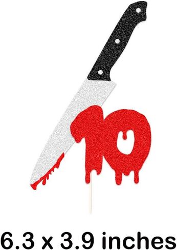 Have a Killer Birthday Party Supplies, Horror Classic Cake Topper Decorations for Halloween Horror Party Supplies Decor（style 1） in Saudi Arabia