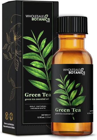 Green Tea Essential Oil by Wholesale Botanics | Premium Grade 100% Undiluted Essential Oil | for Aromatherapy, Soaps, Lotions, & Candles | Vegan & Cruelty Free (0.5 Fl Oz) in Saudi Arabia