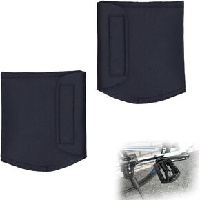 2 Pcs Neoprene Pita Bicycle Pedal Covers with Durable Velcro for Bike Pedals Protection Against Damages and Scratches in Storage and Transit