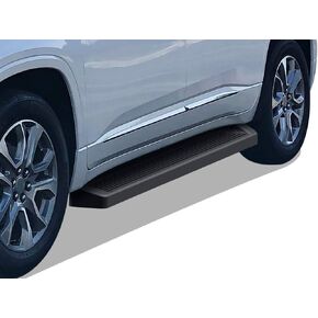 APS Running Boards (Nerf Bars Side Steps Step Bars) Compatible with Chevy Traverse 2018-2024 (Black Powder Coated Running Board Style)