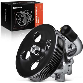 A-Premium Power Steering Pump, with Pulley, Compatible with Kia Optima 2006-2010, Magentis 2007-2010, Rondo 2007-2010, L4 2.4L, Replace # 571002G000