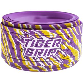 Bat Wrap/Bat Tape for Baseball and Softball - 1.1mm - Tiger Bait(Purple,Amber,White)