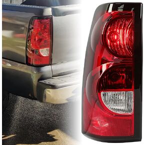 ECOTRIC Tail Lights Compatible with 2003-2006 Chevy Silverado 1500 2500 3500 Pair Rear Taillights Brake Signal Lamp w/Bulbs and Harness Passenger and Driver Side