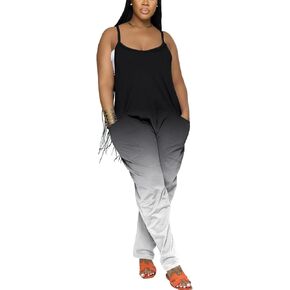 Nimsruc Womens Jumpsuits Casual Summer Rompers Sling Sleeveless Loose Baggy Overalls Jumpers With Pockets 2024