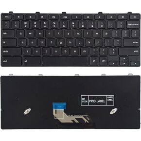 Replacement Keyboard Compatible with Dell Chromebook 3180 3181 3189 3380 Without Backlit US Layout