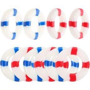 BESTOYARD 50Pcs Micro Landscape Life Ring Nautical Buoy Wedding Decor Miniature Lifebuoy Mini Beach Figurines Miniature Life Ring Coastal Gifts Mini vases for Flowers The Mediterranean Baby