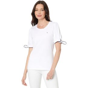 Tommy Hilfiger Women's Tie Sleeve Top