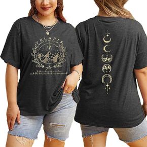 Women Plus Size Acotar Night Court Shirt Velaris City of Starlight Tshirt Book Lovers Gift Short Sleeve Tee Tops(2-5X)