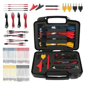 Multimeter Test Leads Kit, 68 PCS Automotive Multimeter Leads Circuit Test Leads Kit Oscilloscope Back Probe Kit Multimeter Terminal Test Leads Kit