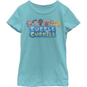 Nickelodeon Bubble Guppies Group Girls Short Sleeve Tee Shirt