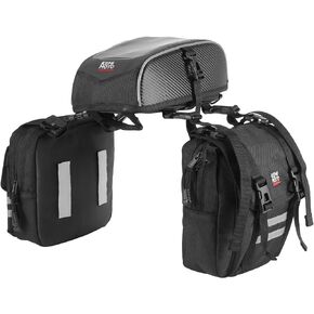 KEMIMOTO Saddlebag for ATV Saddle Bag Motorcycle Tank Bag Water-Resistant Four Wheeler Bag Fender Bag with Cooler Luggage Accessories Compatible with Sportsman Scrambler Fourtrax Grizzly Cfmoto Cforce