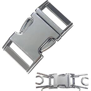 Fastener Stainless Steel Buckle for Collar & Quick Release with Easy Buckle for Small Medium Large Dogs