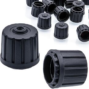 10PCS TPMS Plastic Tire Valve Stem Caps, Corrosion Resistant, with O-Ring Rubber Seal, Universal Tire Valve Stem Covers for Cars, SUV, Trucks, Bikes, Motorcycles, Bicycles(Black)