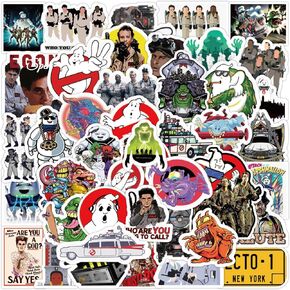 50PCS Ghostbusters Stickers for Water Bottle,American Movie Stickers Waterproof Bike Skateboard Luggage Decal Graffiti Patches Decal