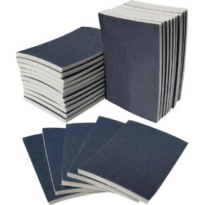 20 PCS 3 x 4 Inch 400-3000 Grit Sanding Sponge Set, Ultra Fine Sanding Sponges Pads, Soft Foam Hand Sander Block Wet Dry Sandpaper for Model Drywall Metal Wood Furniture Polishing