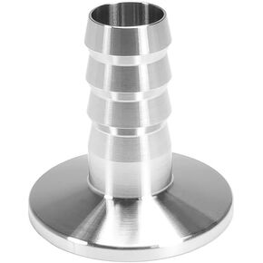 Rubber Hose Barb Adapter KF16, KF25, KF40, Transition Fitting, ISO-KF FLange Size NW-16, NW-25, NW-40, 304 Stainless Steel (KF25, KF25-φ20)