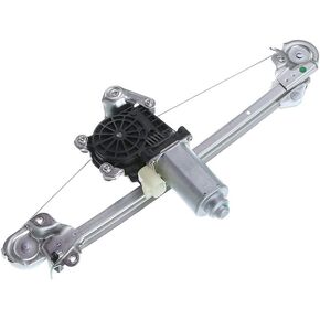 YHTAUTO Rear Power Window Regulator Passenger Side with 2-Pin Motor Assembly for Chevy Classic 2004-2005, Malibu 1997-2003 & Oldsmobile Cutlass 1997-1999, Sedan Only