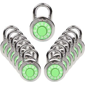 SEPOX® 12PCS Set Zodiac Series Dial Combination Lock, 2" Wide Steel Lock Body, 12 Zodiac, Unique Constellation-Theme Combinations, for School, Gym & Sports Locker, Case, Toolbox, Fence, Gift