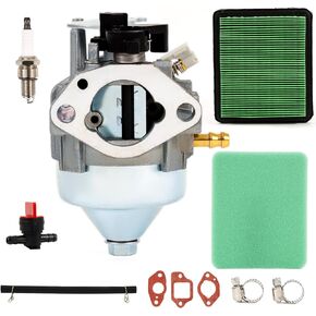 QIZ GCV170LA Carburetor With Air Filter & Tune-Up Kit Fit for Honda GCV200LA HRN216 HRX217 Models Engine, Replace Lawn Push Mowers 16100-Z9L-811 16100-Z9M-811