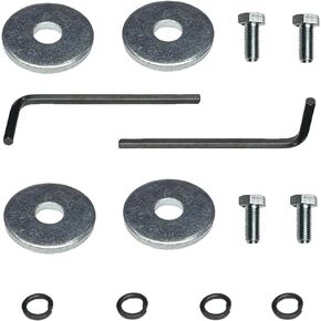 Go Kart Clutch Bolt Kit and Lock Washer Compatible with Minibike and Kart Predator Engines, 3/4 Inch 10/12 Tooth Clutch Bolt with Hex Wrench (4 Sets）