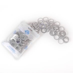100PCS 90471-PX4-000 Transmission Fluid Oil Pan and Rear Differential Drain Plug Crush Washer 18mm Compatible with Honda/Acura Civic Clarity Crosstour 1990-2022 Replace 90471PX4000 16955