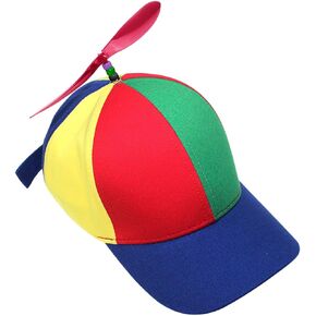 Kids Cute Propeller Hat Toddlers Adjustable UV Protection Tennis Baseball Cap Sun Visor Funny Clown Cap Helicopter Top Hat
