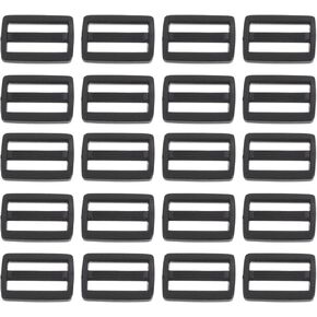 PATIKIL Tri-Glide Slide Buckles, Webbing Strap Fastener for Backpack