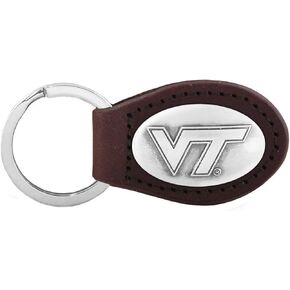 NCAA Virginia Tech Hokies Zep-Pro Leather Concho Key Fob
