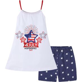 Toddler Girl Summer Short Sets Sleeveless Halter Neck Halter Neck Slip Dress Shorts Home Wear Outfits Clothing Sets