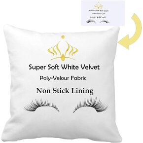 FUKiss 6 PCS 12" x 20" Sublimation Blanks Soft White Velvet Poly-Velour Fabric Throw Pillow Case Cushion Cover Pillowcase for Sofa Vinyl Projects DIY Printing Square NO Pillow Insert