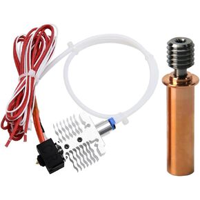 Ender 3 V2 Neo Hotend Kit Extruder Hot End 0.4mm Nozzle + 1pc Bimetal Heatbreak w/PTFE Tubing, Silicone Cover Compatible with Creality Ender 3 Neo, Ender 3 V2 Neo 3D Printer Upgrades