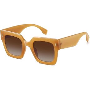 STORYCOAST Retro Square Sunglasses for Women Men Trendy Oversized Sunnies Big Shades