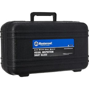Mastercool 53376 R134a Visual Inspection Sight Glass with R134a Quick Couplers, Red/Blue, Extra Large