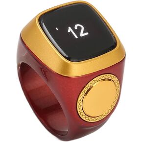 Dpofirs Smart CounterRing, 20MM Intelligent Counting FingerRing with 0.49 Inch Screen for Android for iOS, Step CountingRing Support APP, Portable Simple Step Counter for Walking Running