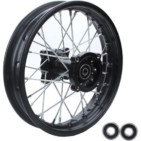 Mini Bike 3.00-12 80/100-12 Rear Wheel Rim 12-15mm Bearing Assembly For Dirt Pit Bike Hub SSR TTR CRF 18.5-12