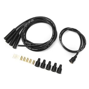 Spark Plug Wire, Rugged 8mm Diameter Reliable Durable Ignition Spark Plug Wire Set for 4 Cylinder Classic Cars (Blue)