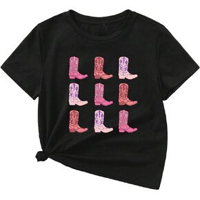 SOLY HUX Girl's Graphic Tees Crewneck Short Sleeve Summer Casual T-Shirt Tops