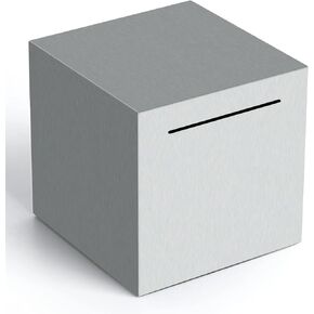 Piggy Bank for Adults，Unbreakable Piggy Bank，Stainless Steel Piggy Bank That Must be Broken to Open (black, 4.7inch)