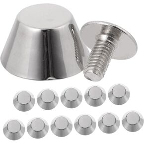 DIYEAH 12pcs Bucket Feet Bag Accessory Metal Hand Pouch Screws Bag Button Studs DIY Bag Bottom Stud Buckle for Bag Craft Nail Screws Handbag Bottom Stud Handbag Stud Feet Stud Bag Studs