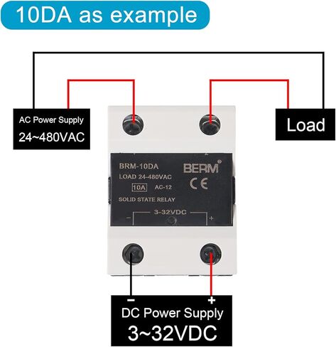 2 قطعة SSR-10DA وحدة تتابع الحالة الصلبة 3-32 فولت تيار مستمر المدخلات 24-480VAC الإخراج مع 2 قطعة بالوعة الحرارة in Kuwait