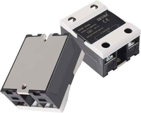 2 قطعة SSR-10DA وحدة تتابع الحالة الصلبة 3-32 فولت تيار مستمر المدخلات 24-480VAC الإخراج مع 2 قطعة بالوعة الحرارة in Kuwait