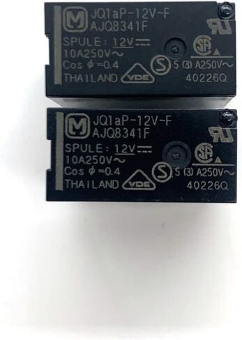 2Pcs JQ1AP-12V-F AJQ8341F Relay 12V 10A 4 Pins Normally Open High Load Power Relay in Saudi Arabia